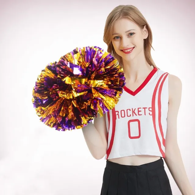 4stk Pompons Cheerleading Cheerleader Tanzwedel Viele Farben Party Blumenkugel&
