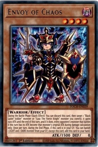 x3 Envoy of Chaos - TOCH-EN039 - Rare - 1st Edition Yu-Gi-Oh! M/NM