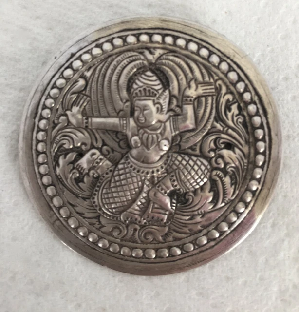 Broche Danseuse En Relief/ Argent/  Asie Du Sud Est/ Annees 1950/1970