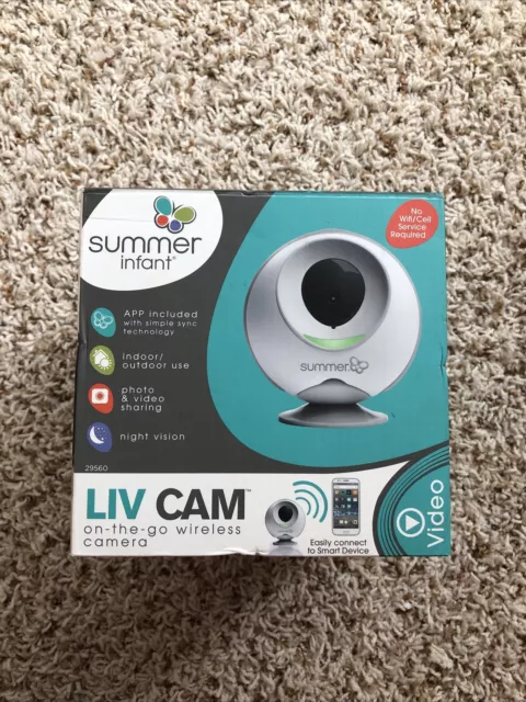 ✅ Summer Infant LIV Cam On-the-Go Wireless Camera Baby Monitor-Open Box