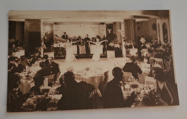 RPPC The Stevens Hotel Chicago Continental Roon Nichtclub Postcard 1920s
