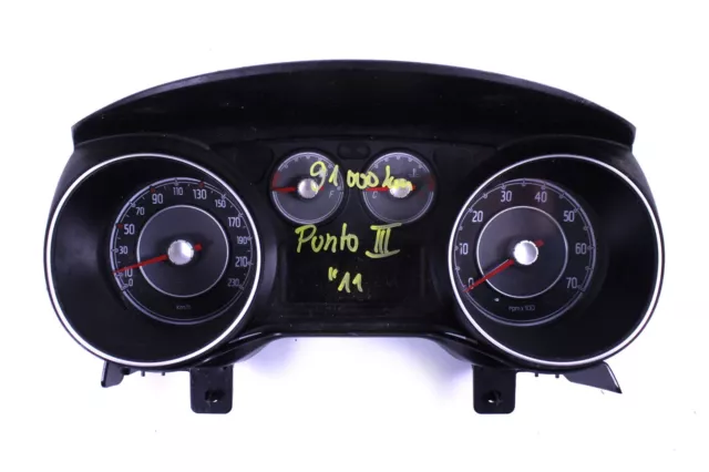Tachometer original Fiat Punto Evo 199 Benziner Kombiinstrument 51852796 Tacho