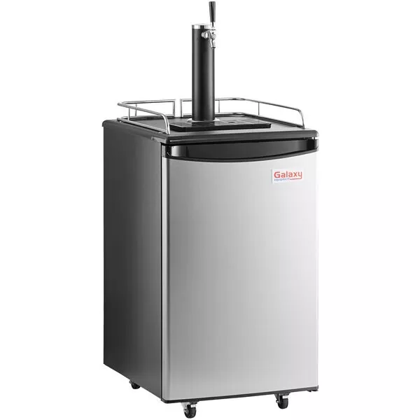 Galaxy Single Tap Kegerator Beer Dispenser - Steel, (1) 1/2 Keg Capacity