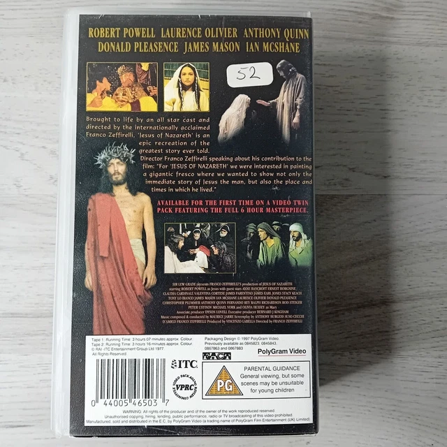 JESUS OF NAZARETH Vhs Boxset Tape - Rare Retro Movie £12.98 - PicClick UK