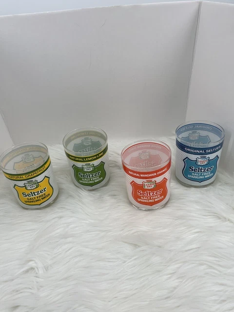 Lot of 4 Vintage Canada Dry Seltzer Sparkling Water Advertising Glasses