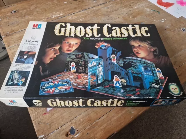 Vintage MB Games Ghost Castle Board Game 1985 Haunted House of Horrors (Parts)