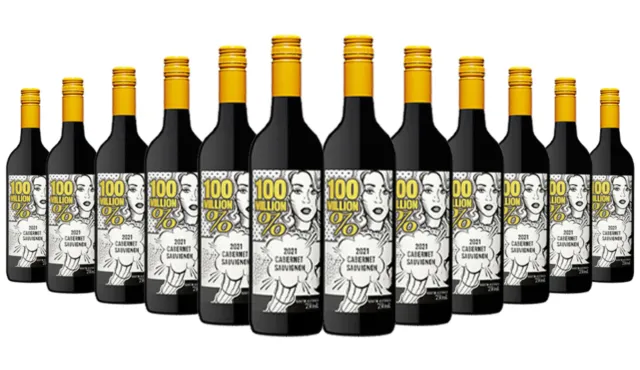 100 Million % South Australia Cabernet Sauvignon 2021 - 12x750ml RRP$240 FreeS/R