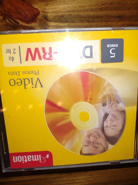 Imation DVD+R 5 Pack Video Photo Data 4x 2 Hours Recordable Blank Media