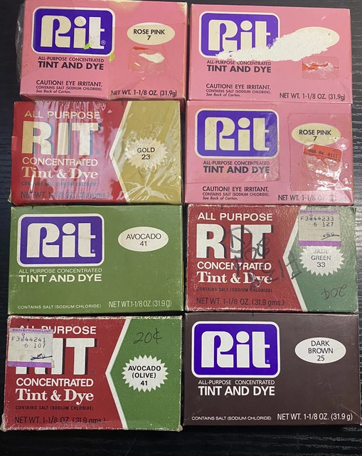 Lote De Colección Rit Multiusos Tinte y Tinte Múltiples Colores Lote de 8 Cajas Dañadas