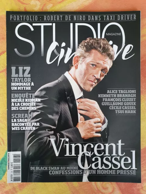 Studio Ciné Live n°26 mai 2011 Vincent Cassel Liz Taylor Kidman De Niro TBE