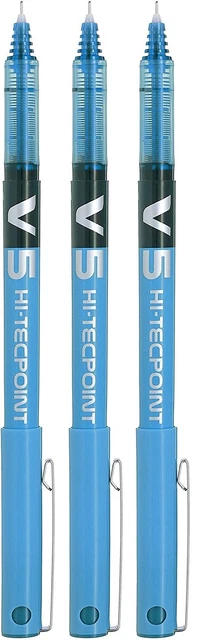 Lot De 7 Stylos Roller Pilot Hi-Tecpoint V5 Pointe Fine - Assortiment De Couleurs - Neuf
