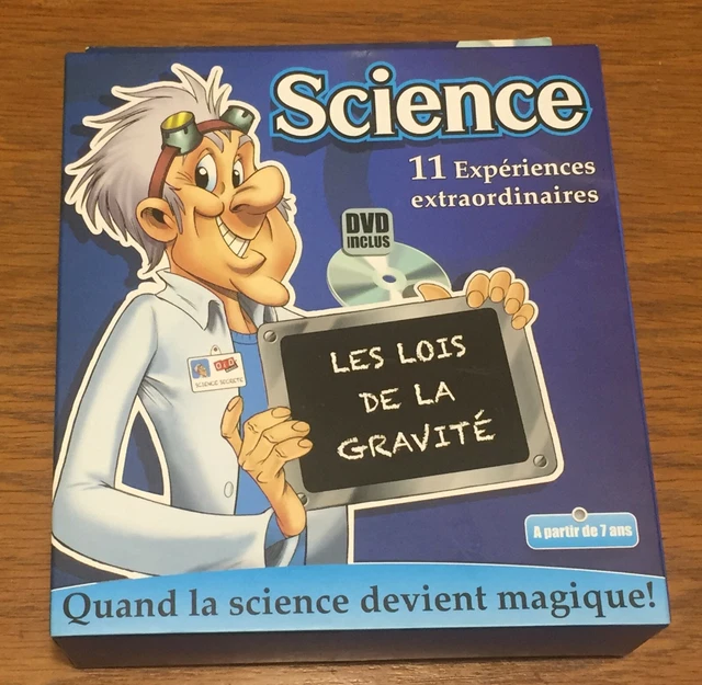COFFRET SCIENCE Les lois de la gravité jeu éducatif 11 expériences