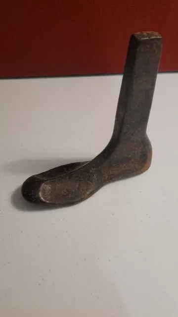 Vintage Metal Cobbler Shoemaker Child Shoe Last Tree Cast Iron Mould Shaper