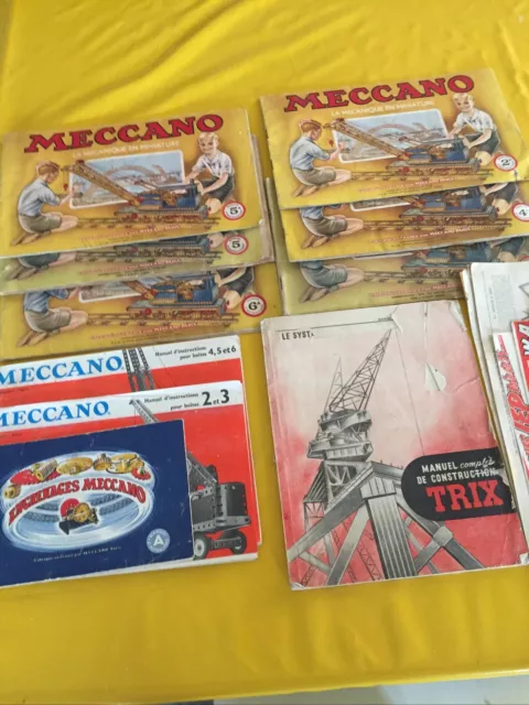 lot de Brochures Meccano Divers Jep Et Trix