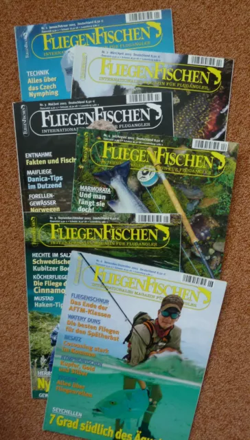 FliegenFischen Jahrgang 2005 6 Hefte Zeitschrift Magazin sehr gute Erhaltung