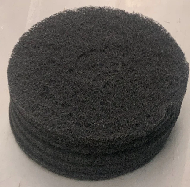 5X Floor Cleaner 13" Round Black Scrubbing Buffer Pads Maintenance Pads New