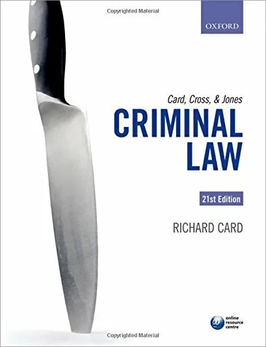 Card, Cross & Jones Criminal Law by Card, Richard 0198702302 FREE Shipping