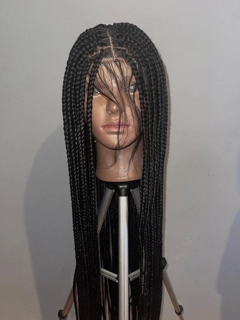 18+ Black And Green Box Braids