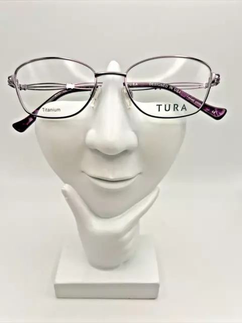 Tura R131 Titanium Designer Eyeglasses Frames Lilac 49-16-130