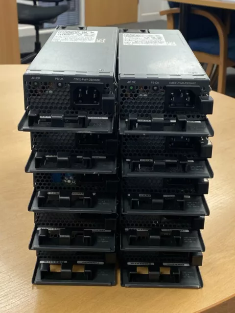 X10 Cisco C3KX-PWR-350WAC Alimentation Électrique Job Lot Pack 10 Unités 90 Jour