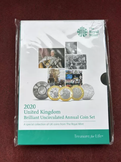 Royal Mint 2020 UK Annual 13 Coin Brilliant Uncirculated Set £2 £1 50p Sealed