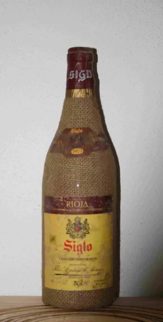 Botella de vino / Wine Bottle Siglo Reserva 1973