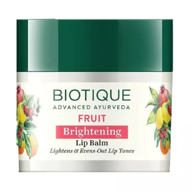 Biotique Bio Fruit Whitening Lip Bálsam, 12g (Paquete de 1)