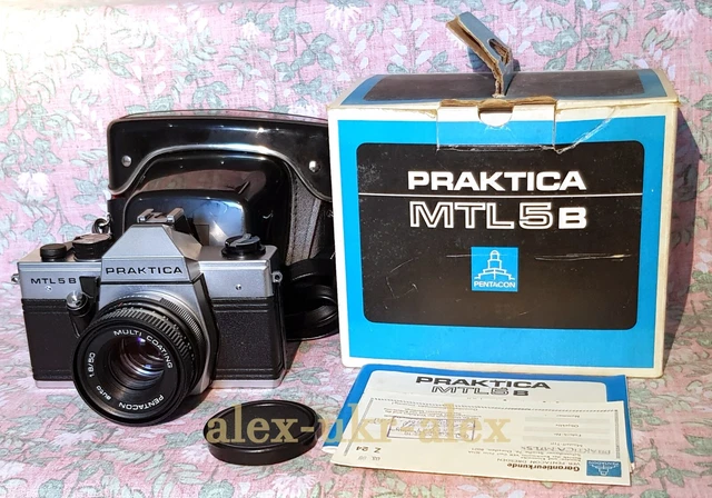 Praktica MTL 5B with  Pentacon 1,850mm lens M42 mount.Mint.Box