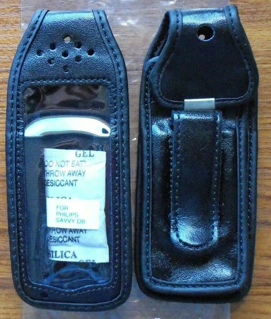 10 X Philips C12 / Savvy / Savvy DB Black Leather Cases for Retro Mobile Phones