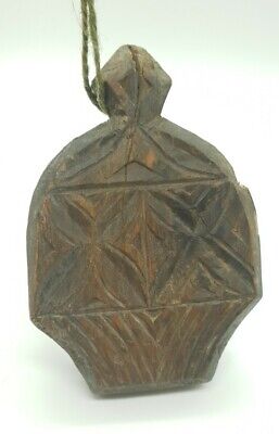 Antique / Vintage Carved Wooden Decorative Cattle Animal Amulet Middle East 2