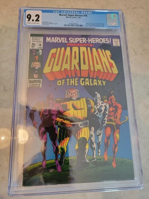 Marvel Super Heroes 18 1st Guardians of the Galaxy KEY! CGC 9.2 NM- LOW CENSUS!