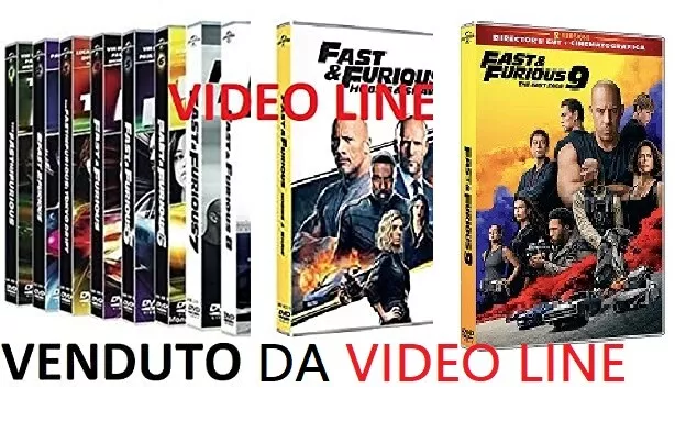 Dvd Fast And Furious 9 - Hobbs & Shaw La Collezione Completa - (10 Film Dvd)