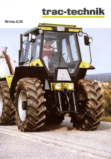 TRAC - TECHNIK  / PROSPECTUS 100 g / TRACTEUR AGRICOLE  1988 ?