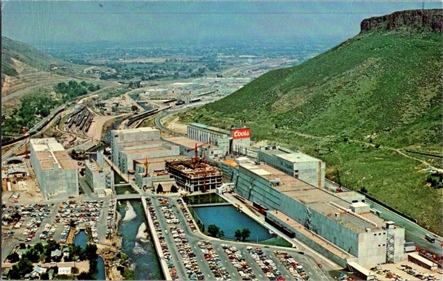 Postcard Aerial View Coors Brewing Company Golden CO Colorado 100 Years    D-423