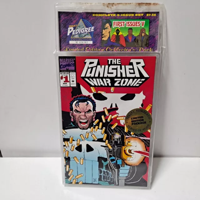 Pedigree Collection Punisher War Zone Warlock #1 Marvel Comics 4 Pack Sealed HTF