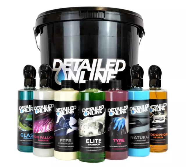 Car Valeting Interior Exterior Kit Wash Cleaning Polish Bucket Detailing Kit