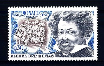 Centenario della morte di Alessandro Dumas Padre 1970 MONACO 1802-1870 