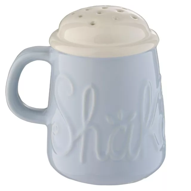 Mason Cash Bake My Day 'Shake it Up' Blue Ceramic Flour Shaker Sifter