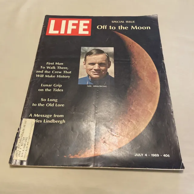 LIFE Magazine Off to the Moon Special issue Vol. 67 No. 1 July 4 1969 Neil Armst