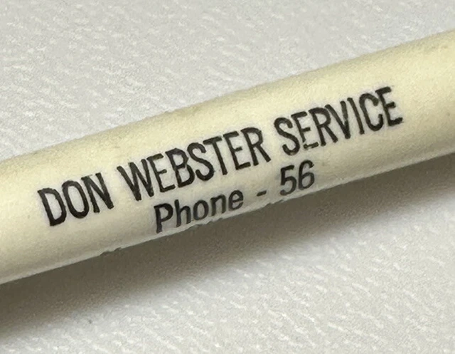Vintage Ness City Kansas Don Webster Service Auto Car Automotive Shop Repair Pen