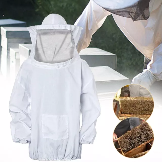 Professional Beekeeping Suit,Bee Suit,Bee Keeping Suit w/Detachable Veil Smock