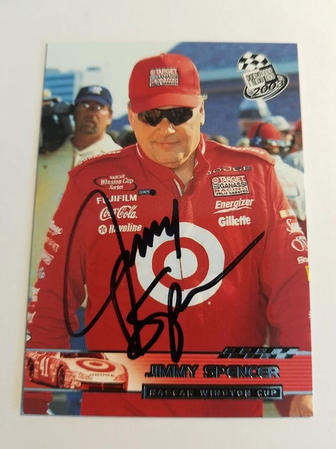 JIMMY SPENCER 2002 Press Pass #30 Nascar Racing Autographed Card EUR 6 ...