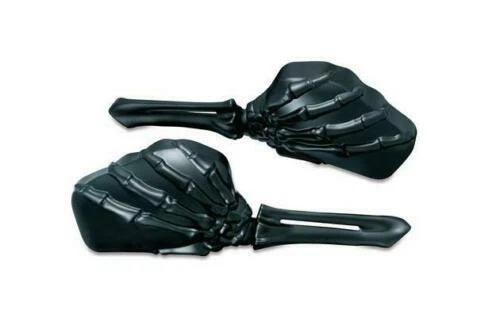 Kuryakyn Black Skeleton Hand Mirrors