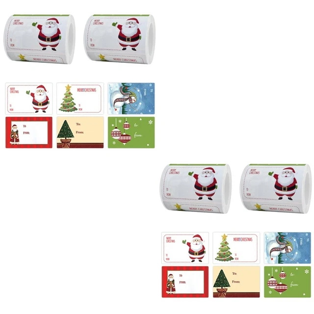 4 rollen von Kreative Weihnachten Tags Für Hause Party Bäckerei