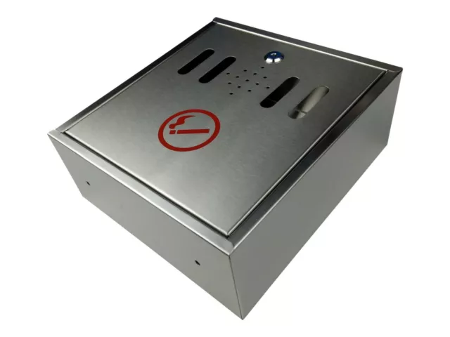 Stainless Steel Ashtray Smoke Commercial Butt Bin Outdoor  Wall Mount Cigarette 3