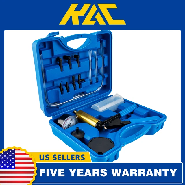 Hand Held Vacuum Pressure Pump Tester Kit Brake Fluid Bleeder Car Universal New