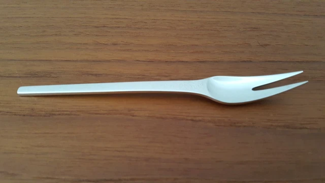 Forchetta da intaglio vintage Georg Jensen argento sterling 925 accoppiamento henning, CARAVEL