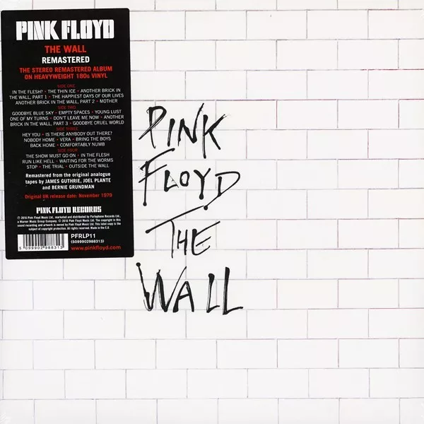 PINK FLOYD THE WALL REMASTERED 2-LP VINYL ALBUM SET (2016) (Pink Floyd Records)