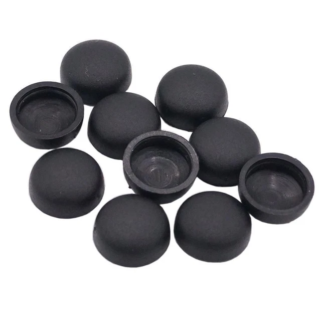 5 Pièces Protège-Filetage PVC Souple - 15mm Diamètre Intérieur, Noir, Uxcell Neuf