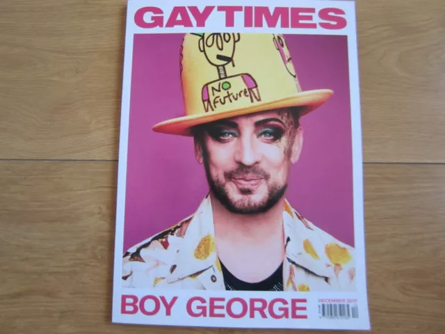 Gay Times Magazine Dezember 2017 Junge George Neu.